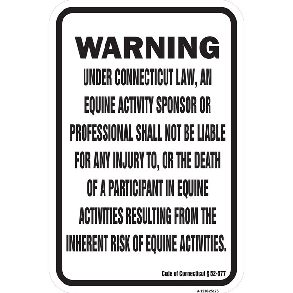 Signmission Safety Sign, 12 in Height, Aluminum, 18 in Length, 25175 A-1218-25175 - main